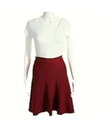 Women's BCBG MaxAzria Burgundy FLared Skirt Size M - £17.31 GBP