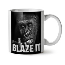 Blaze it Weed Pot Rasta NEW White Tea Coffee Mug 11 oz | Wellcoda - £18.41 GBP