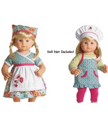 Bitty Baby Twins Baking Outfits Set of 2 Outfits American Girl - £45.32 GBP