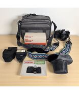 Pentax Asahi MV SLR 35mm Film Camera Flash 200mm &amp; 50mm Lenses Case Bag ... - $2,616.23 MXN
