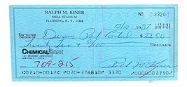 Ralph Kiner Pittsburgh Piraten Unterzeichnet Bank Kariert #3320 Bas - £83.95 GBP