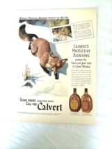 1941 Calvert Whiskey Ad With A Red Fox Clever Heads Call for Calvert - $184.10 MXN