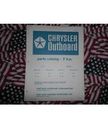 1971 Chrysler Outboard 8 HP Parts Catalog Factory OEM Rare - $27.66 CAD