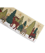 Reindeer Beads Table Runner X-mass Tree Table Runner Christmas Tableware... - £54.09 GBP