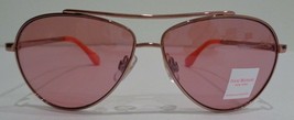 Isaac Mizrahi IM 1671 Rose Gold Classic Aviator Sunglasses New Womens Ey... - $127.71