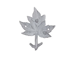 [Pack Of 2] Whitewashed Cast Iron Maple Tree Leaf Decorative Metal Tree Branch H - £36.37 GBP