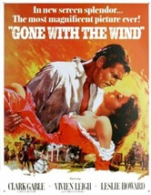 Gone With The Wind Movie Poster Tin Sign Reproduction NEW UNUSED - £6.26 GBP