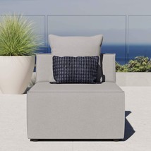 Saybrook Patio Sectional Armless Chair, Gray, By Modway, Eei-4209-Gry. - £364.32 GBP