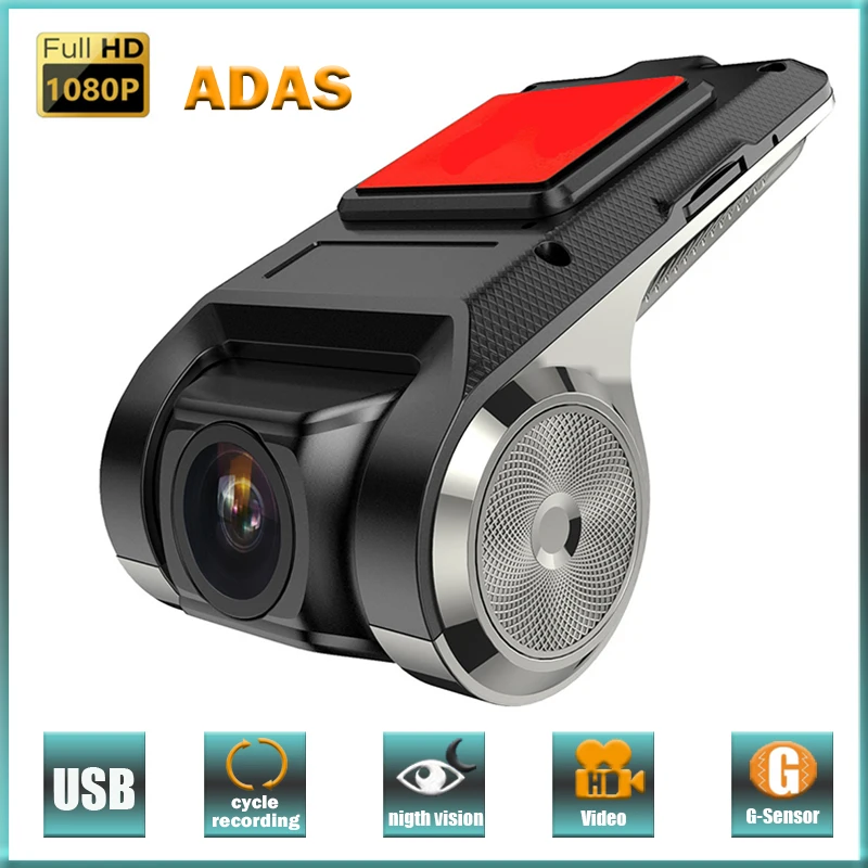Car Dash Cam USB HD 1080P 170 Degree Wide Angle Car Camera Recorder Front  ADAS - £13.54 GBP+