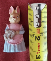 J.C. Vintage 1991 Bunny Rabbit Figurine 2&quot; Resin EASTER Mama Toy Elephan... - $4.85