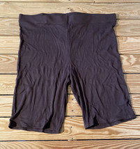 H&amp;M NWT women’s ribbed pull on shorts size 2XL brown L7 - £7.69 GBP