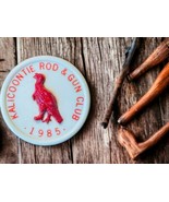 KALICOONTIE Rod &amp; Gun Club Plastic Pheasant  Pin Button Columbia County ... - £7.72 GBP