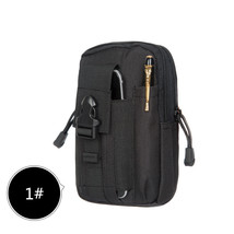 Tactical Molle Pouch EDC Utility Gadget Outdoor Men Waist Bag Black - £7.17 GBP