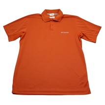 Columbia Shirt Mens S Orange Polo PFG Omni Shade Outdoors Fish Golf Hike - £14.80 GBP