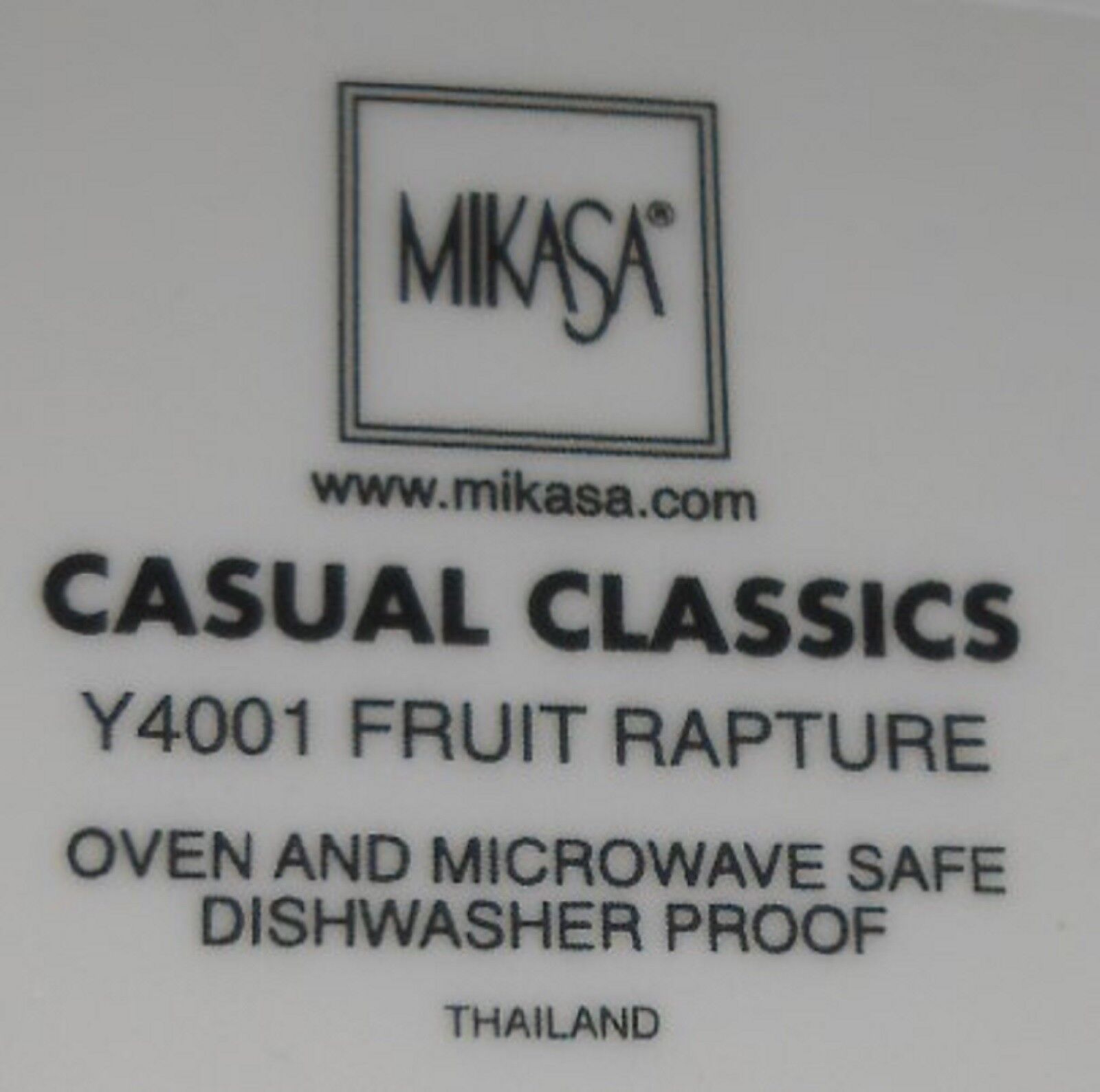 Set (4) Mikasa Optima FRUIT RAPTURE PATTERN Dinner Plates Item image 7