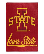 Iowa State Cyclones 50&quot; by 60&quot; Plush Raschel Signature Throw Blanket - NCAA - £31.10 GBP