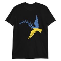 Peace in Ukraine Flag Dove. Stand with Ukraine Shirt. Support Ukrainian T-Shirt  - £14.60 GBP+