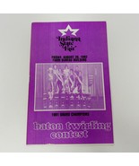 Indiana State Fair Baton Twirling Contest 1982 Program - £9.17 GBP