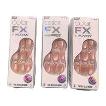 Starstruck Color FX KISS imPRESS 3 X No Glue Mani, Peel &amp; Press 30 Nails... - $19.99