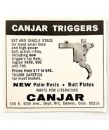 1968 Canjar Palm Rests Butt Plates Denver Colorado Advertisement Hunting... - $19.99