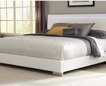 Coaster Home Furnishings Platform Bed, Glossy White, Queen - $572.99