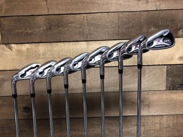 USED Left Handed PFT X9 Extreme MOI Womens Iron Set #4-SW Steel Lady Flex 613-RJ - £269.87 GBP