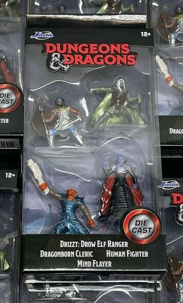 Primary image for Die Cast Figurines Dungeons & Dragons Drizzt Ranger Cleric Fighter Flayer