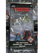 Die Cast Figurines Dungeons &amp; Dragons Drizzt Ranger Cleric Fighter Flayer - $150.79 MXN