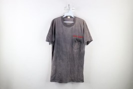 Vintage 70s Streetwear Mens XL Thrashed Spell Out BMX Team Pocket T-Shirt USA - £78.99 GBP