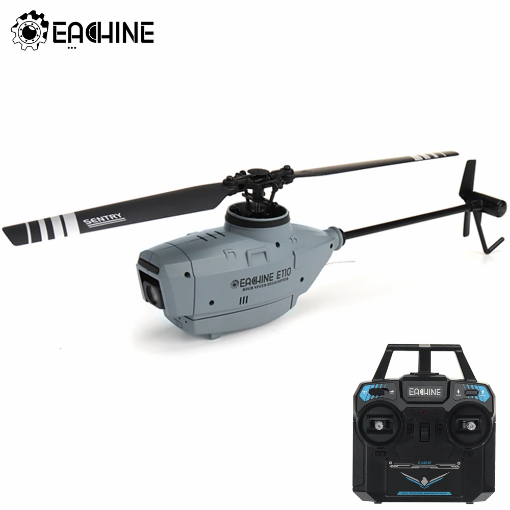 Eachine E110 RC Helicopter 2.4G 6-Axis Gyro 720P HD Camera Optical Flow - £97.33 GBP+