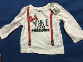 Disney Girl&#39;s Minnie For Class President Top 3-6 Month *NEW W/TAGS* e1 - £5.58 GBP