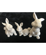 Miniature Bone China Rabbit Family set by Otagiri - $11.70 CAD