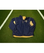 Los Angeles Rams Embroidered Half Zip Pullover Jacket (Zipper Missing Pull) - $18.37