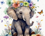 Cute Elephant Diamond Art Painting Kits for Kids-DP06 - $15.90+