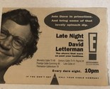 Late Night With David Letterman Tv Guide Print Ad Tpa16 - $5.93