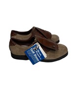 Vtg Hush Puppies Two Tone Brown Suede Leather Kiltie Golf Shoes Metal Cl... - $1,298.89 MXN