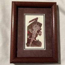 Carol McLaughlin Watercolor Framed Lizard Columbia Plateau - $29.70