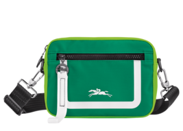 Longchamp Le Pliage Small Camera Bag Colorblock Crossbody Pouch ~NEW~ Green - £249.27 GBP