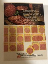 1978 Oscar Mayer Hard Salami Vintage Print Ad Advertisement  pa31 - £6.24 GBP