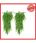High-Quality Artificial Fern Vines - 2 Pack Hanging Plants for Indoor &amp; ... - $28.57 CAD