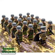 21pcs/set WW2 Allied Army US Troops Officer and Soldiers Minifigures Toy - £20.07 GBP