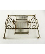 Silverware Buffet Caddy, Oneida Silversmiths, Silverplate Rack, Acrylic ... - $33.54 CAD