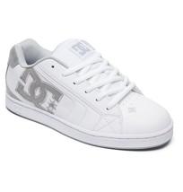 Mens Dc Net Se Skateboarding Shoes Nib White White Light Grey (Wwl) - £58.63 GBP
