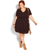 Nwt City Chic Spirit Dress - Black | Starling Reine Size 16 - £55.87 GBP