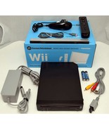 Nintendo Wii BLACK Home Video Game Console System Bundle Mario Online RV... - £97.48 GBP