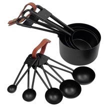 9Pcs Set Stainless Steel Measuring Spoon Spray Paint Measuring Cup Measu... - $40.99