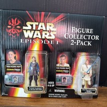 Hasbro 1999 Star Wars Padme Naberrie Obi-Wan Kenobi Figure Collector 2-Pack - $16.82
