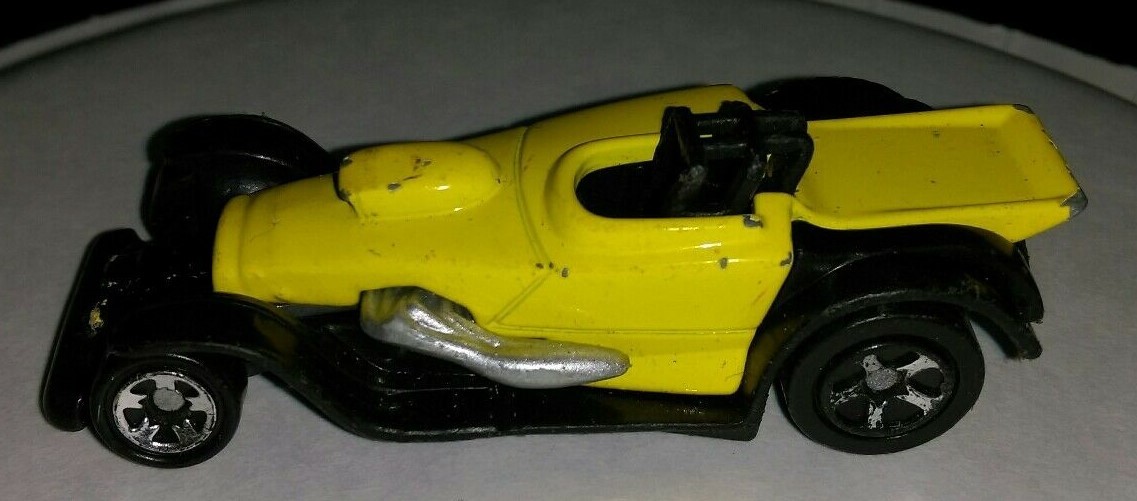 Primary image for Hot Wheels McDonald's Toy Yellow Retro Convertible car Rare vintage 2002 Mattel 