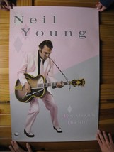 Neil Young Poster Shocking Pinks Promo Album Everybody&#39;s Rockin&#39; - £353.84 GBP