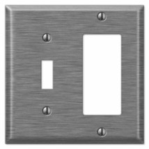 Creative Accents Antique Nickel Steel - 1 Toggle/1 Rocker Wallplate COMBO 9AN126 - £6.57 GBP